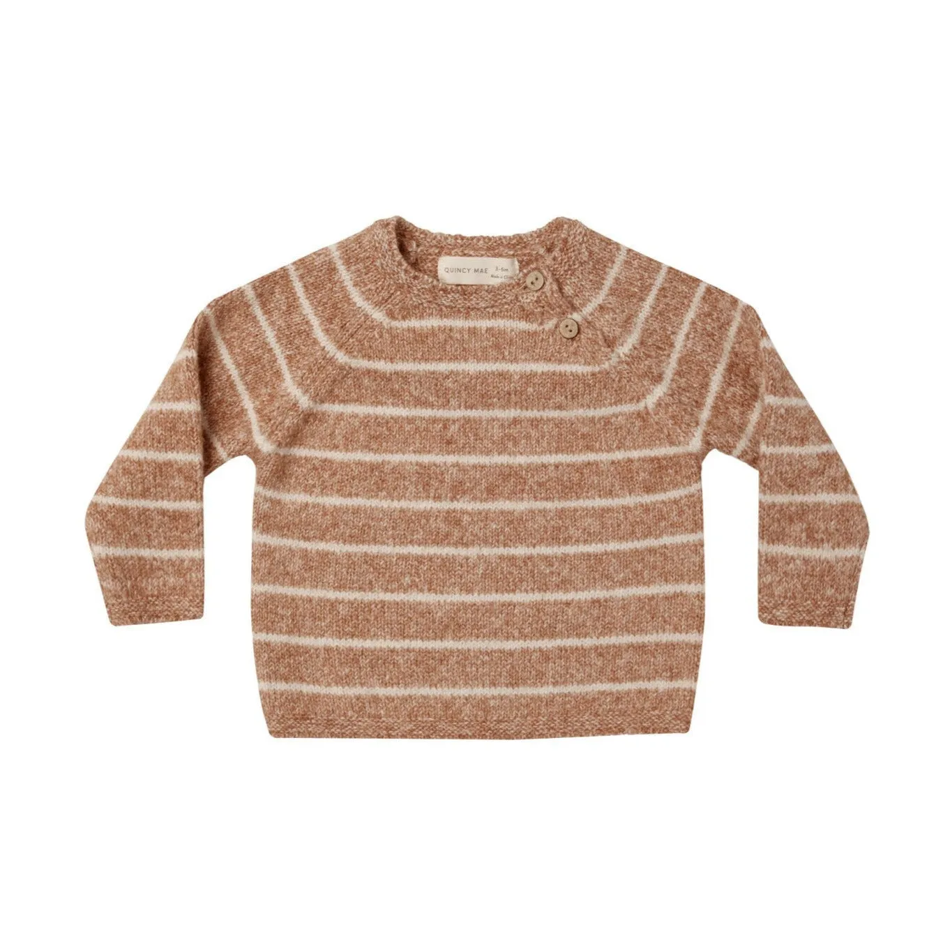 Ace Knit Sweater- Cinnamon Stripe