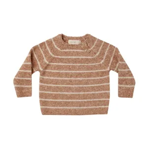 Ace Knit Sweater- Cinnamon Stripe