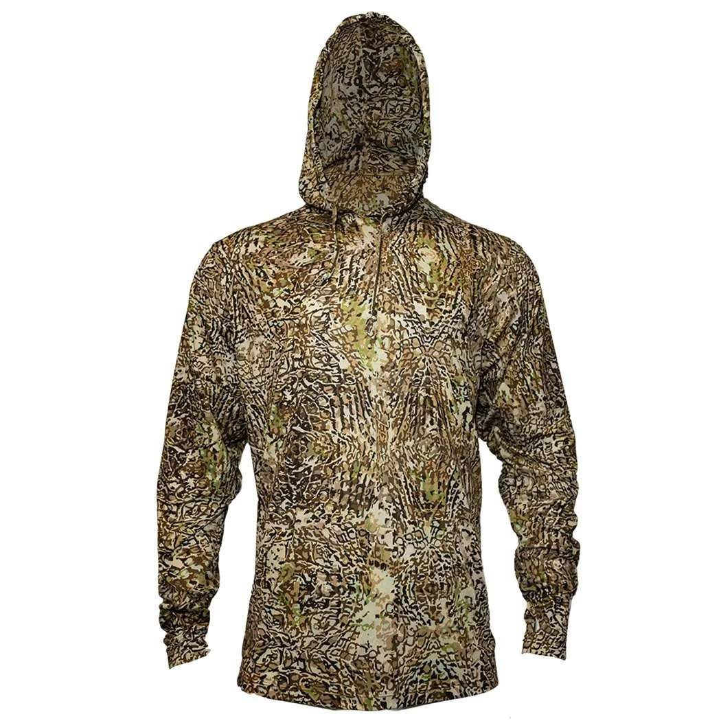 Air-X Camo Pattern Hooded Performance Shirts with Repel X