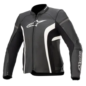 Alpinestars Stella Kira V2 Leather Jacket Black/White