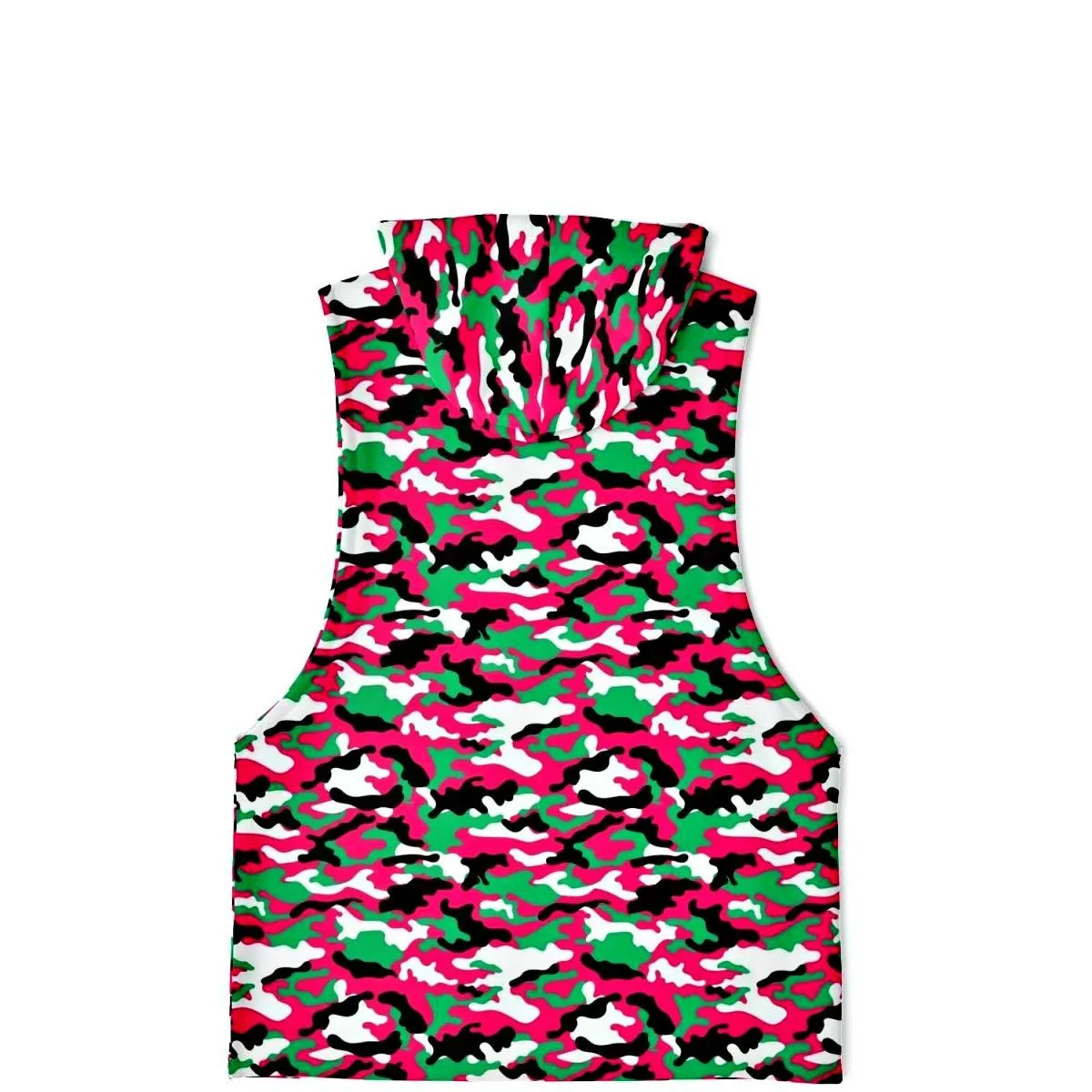 Athletic Drop Armhole Hoodie - Watermelon Camouflage