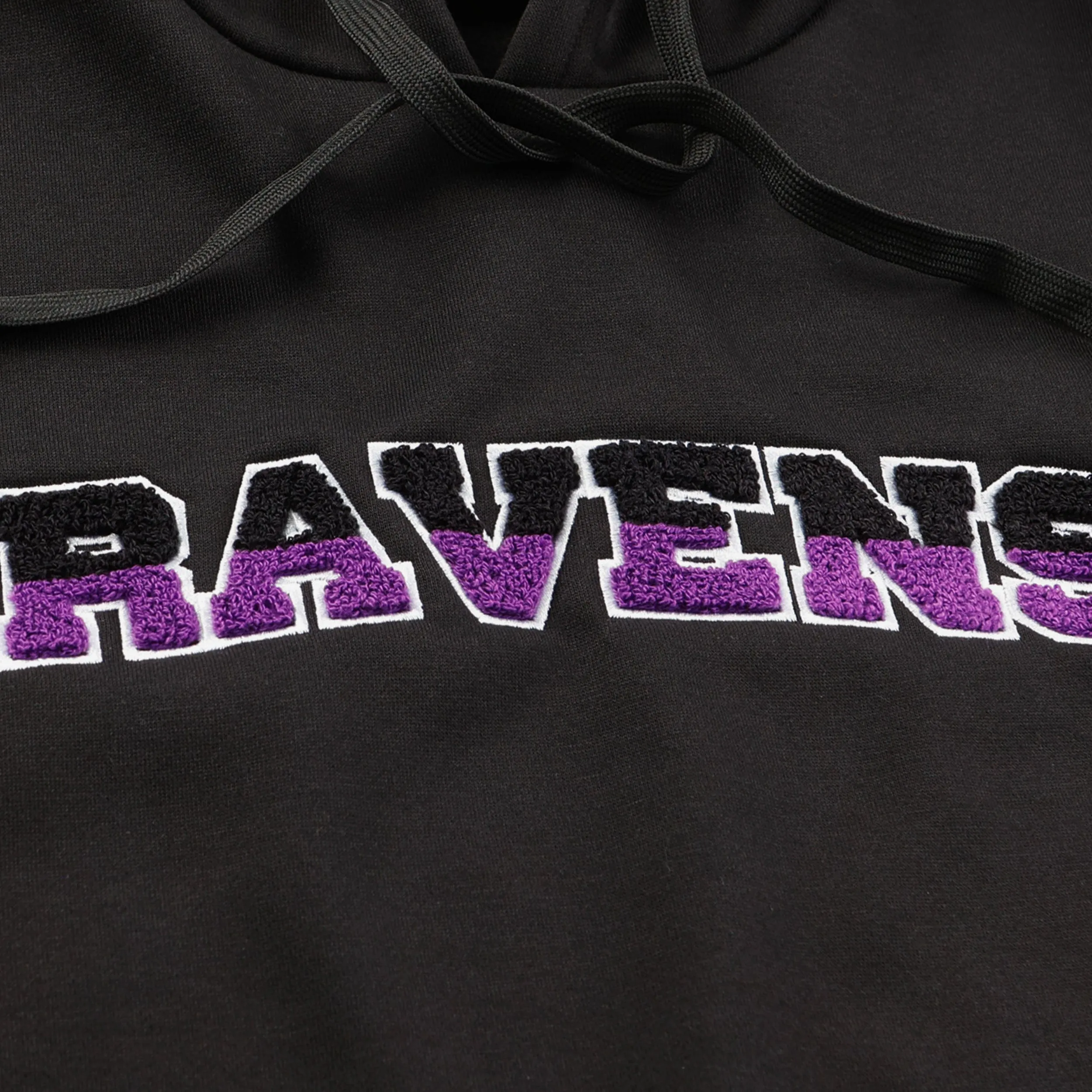 Baltimore Ravens Womens Cropped Chenille Hoodie