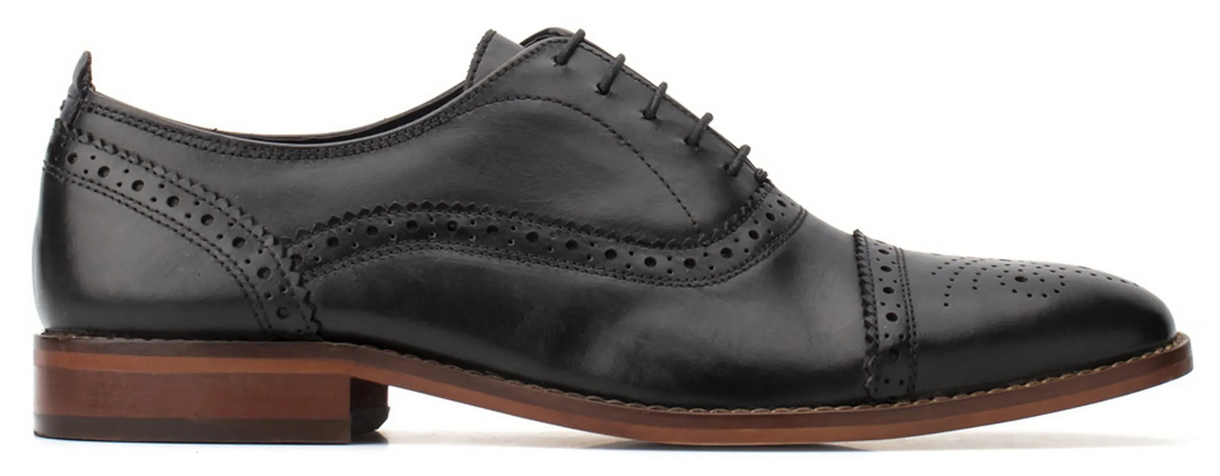 Base London Cast Waxy Mens Brogue