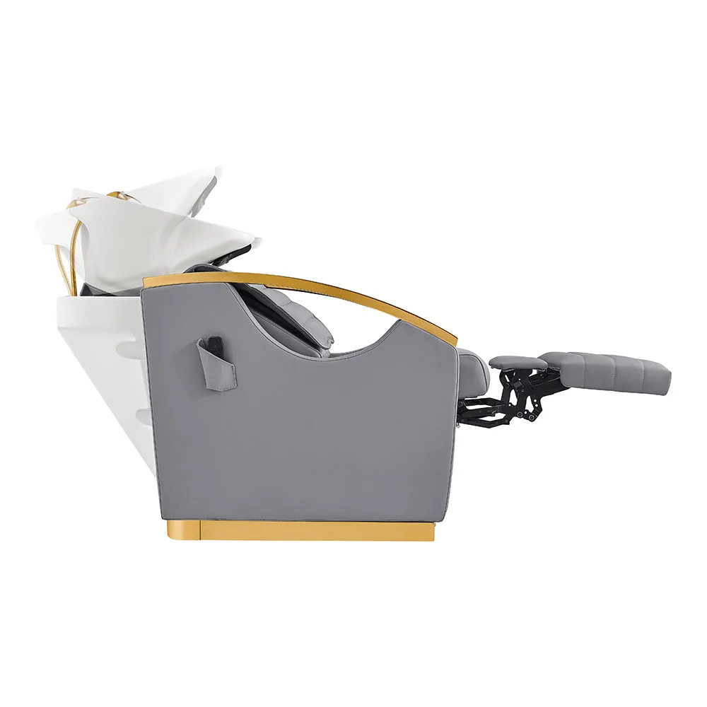 Beauty Salon Electrical Massage Backwash basin adjustable chair- Bella-Gold