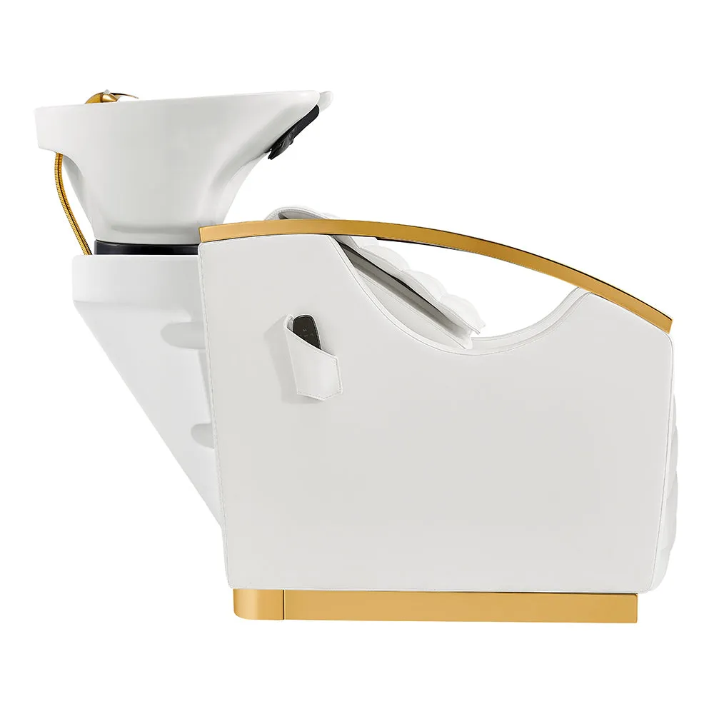 Beauty Salon Electrical Massage Backwash basin adjustable chair- Bella-Gold