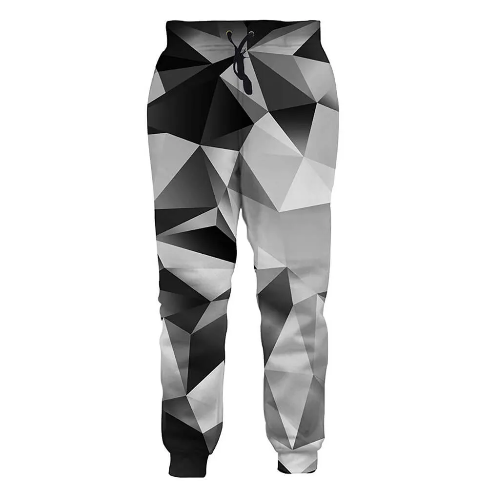 Black White Diamond Joggers