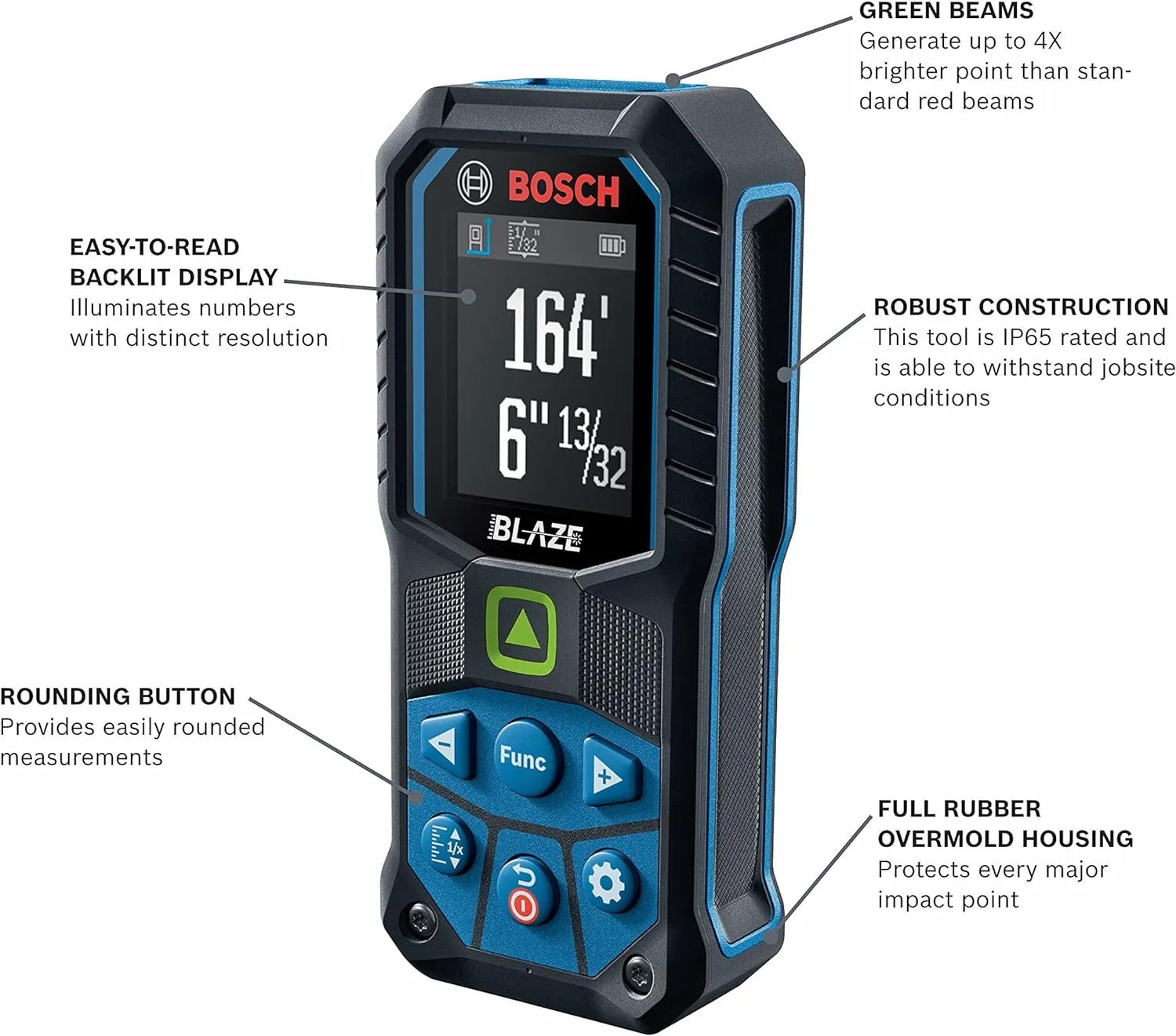 Bosch Green-Beam 165 Ft. Laser Measure