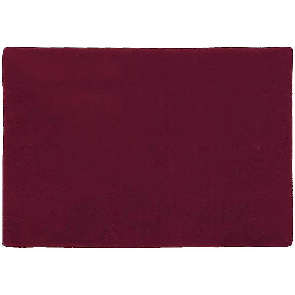 Burgundy Shaggy Rug 230x160cm, Non-Slip Polyester, 3 Layers