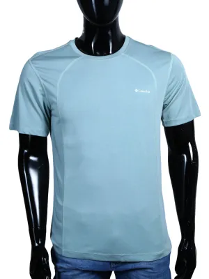 Columbia Mens S/S R-N Dry Fit T-Shits (Aqua)