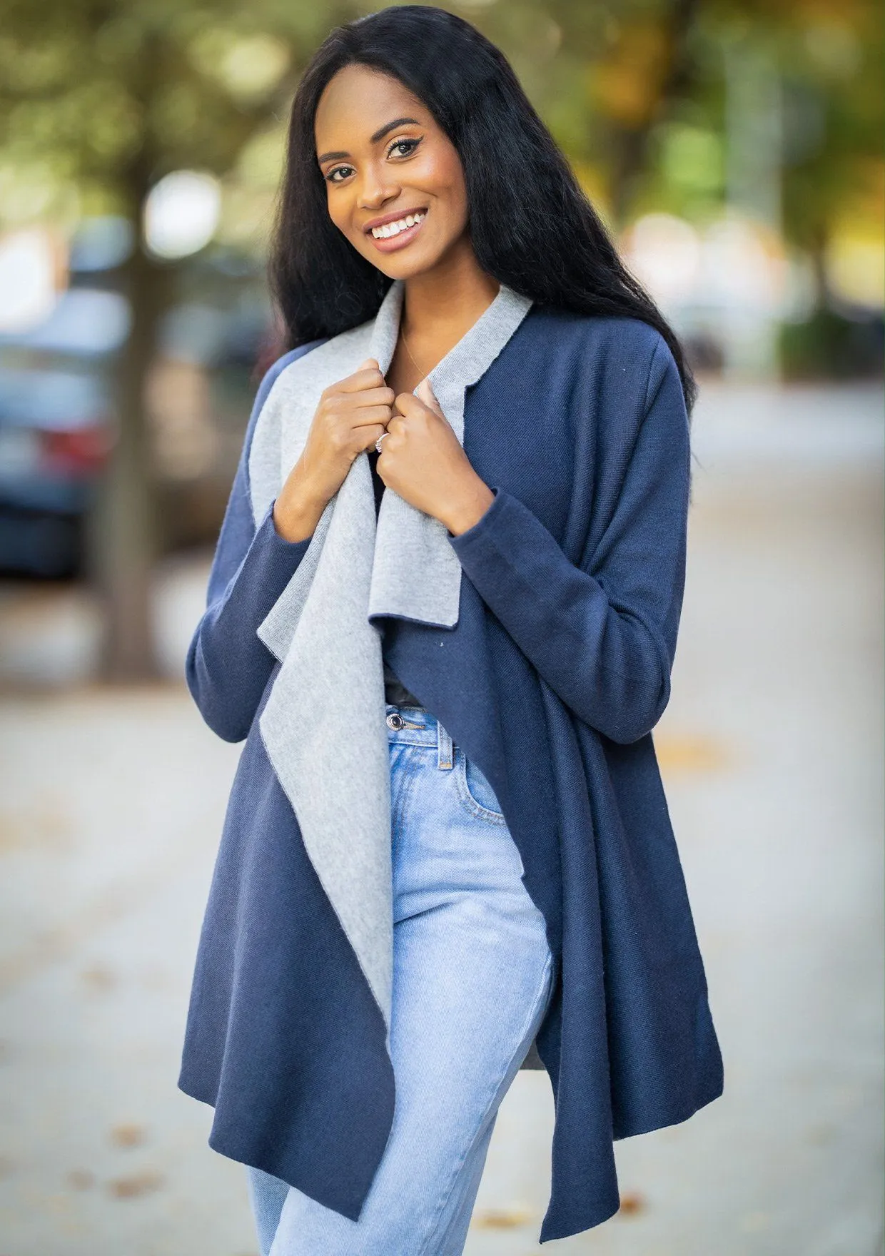 Daisy Two Tone Cardigan