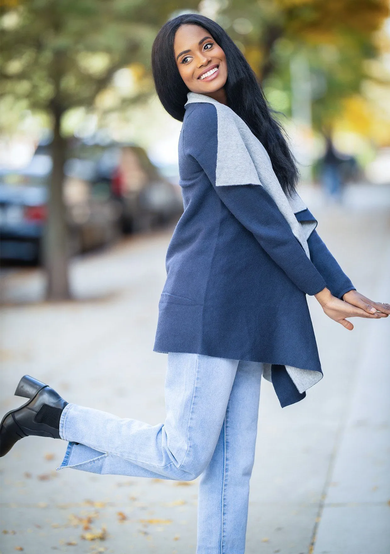 Daisy Two Tone Cardigan