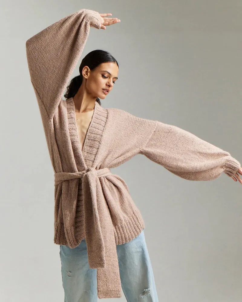 Demoiselle Tie Cardi | Nude