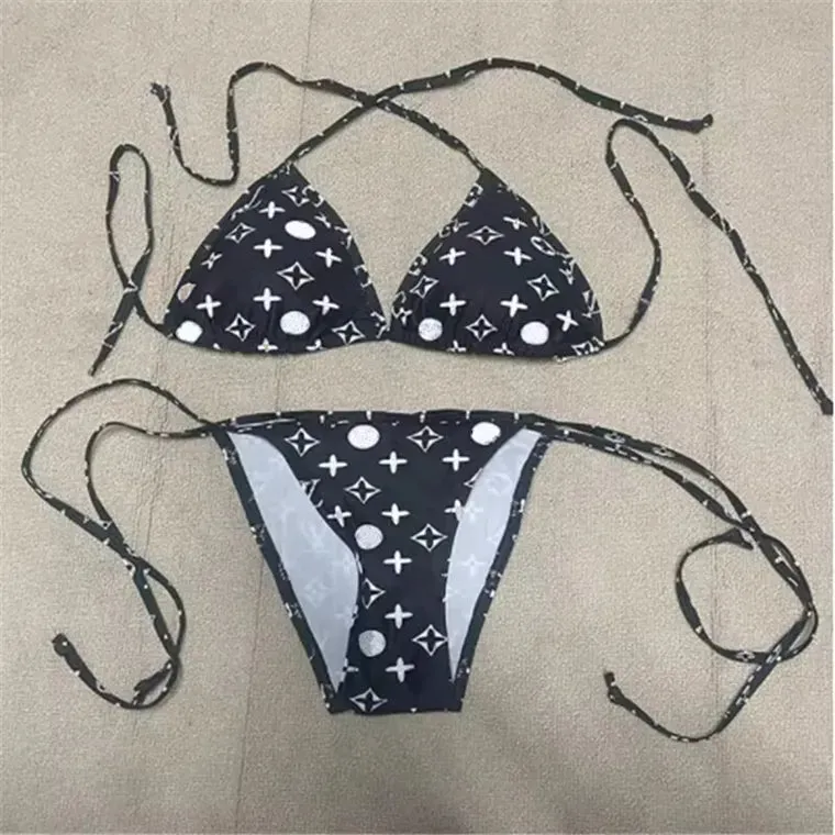 Designer Swimsuit women Vintage thong micro cover up womens Bikini Sets Swimwear Printed Bathing Suits Summer Beach Wear Swimming Suit size:s~xl 789