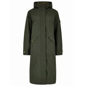 Dubarry Alderford Ladies Long Waterproof Coat - Pesto