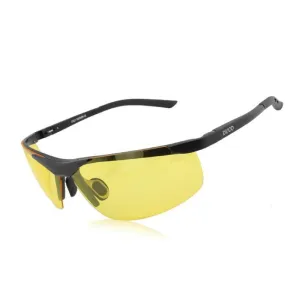 DUCO HD Anti Glare Night-vision Headlight Polarized Al-Mg Metal Frame Glasses for Driving 8125