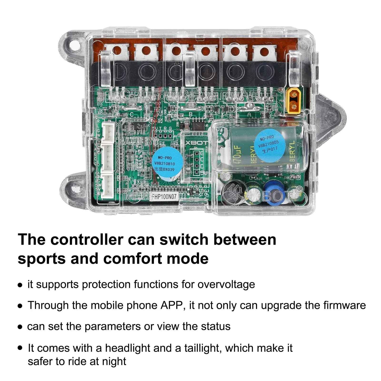 Electric Scooter Motherboard Controller BT Digital Display with Accelerator Front and Rear Light Compatible with M365/PRO