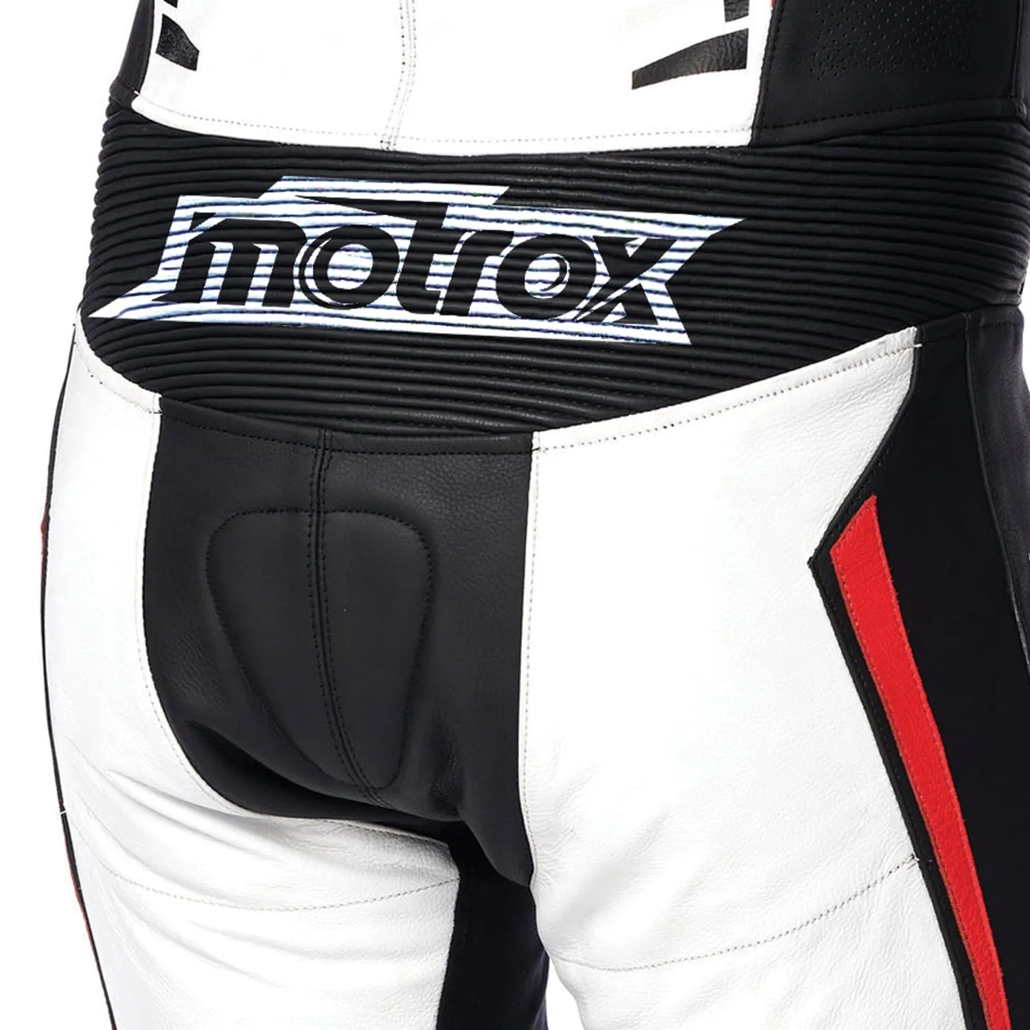 ESTORIL One-Piece motorcycle leather suit Mens White & Black