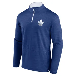 FANATICS TORONTO MAPLE LEAFS ADULT BLUE LONG SLEEVE 1/4 ZIP