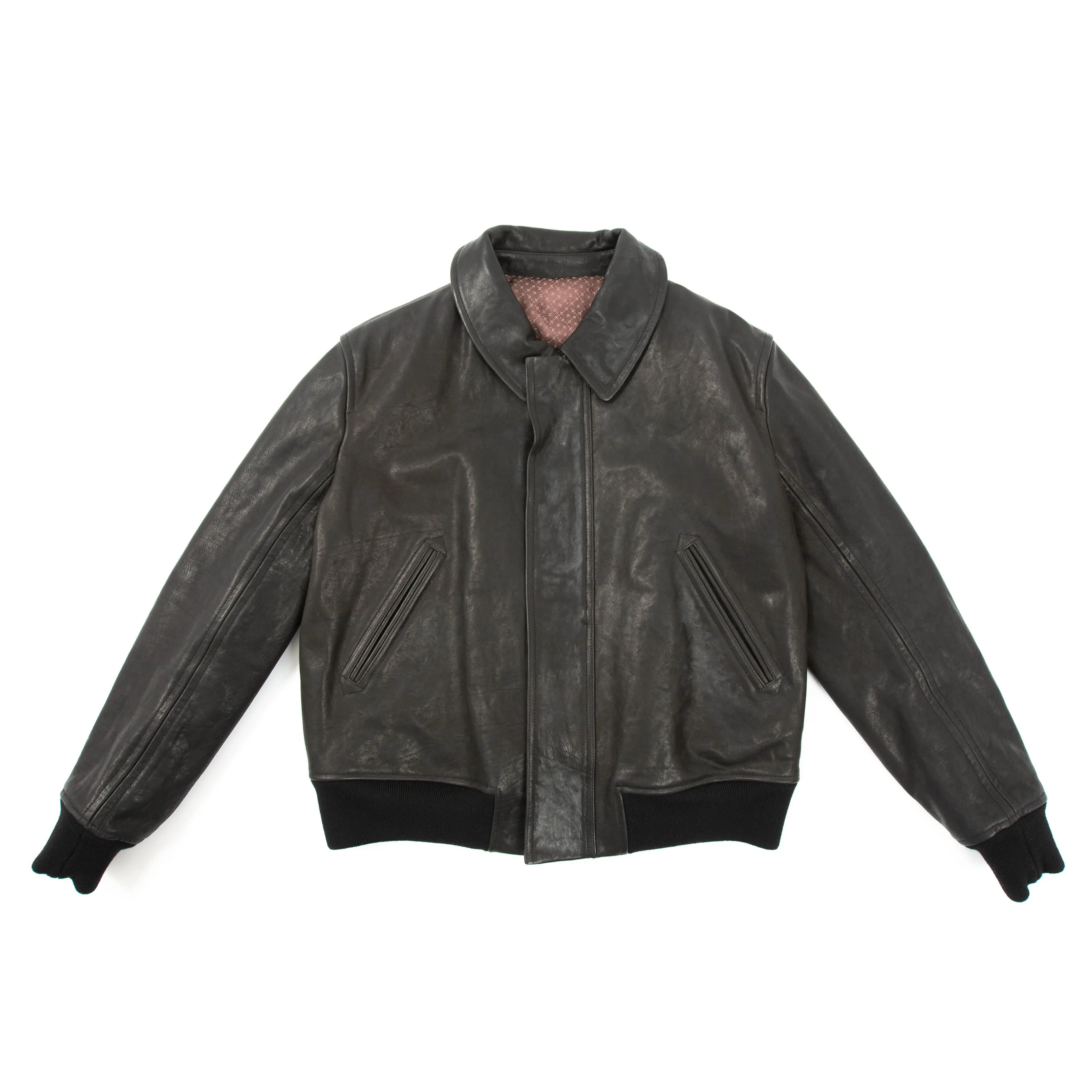 FW14 Ruspoli Leather Bomber with Python Collar