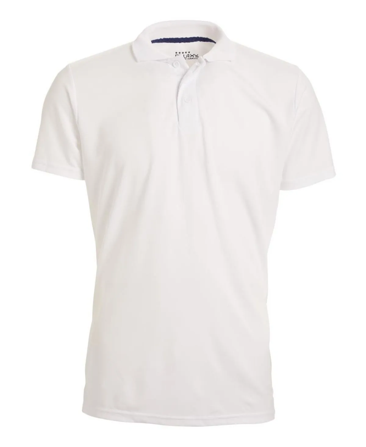 Galaxy By Harvic Men's Moisture-wicking Dry Fit Polo Shirt Without Tags, White