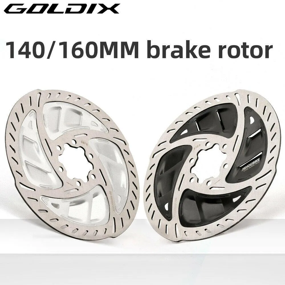 GOLDIX 6Bolt Bicycle Brake Rotor 140/160mm Disc Brake Pad for Mountain Bike Gravel and Road Bike Fast Cooling Rotor RT900