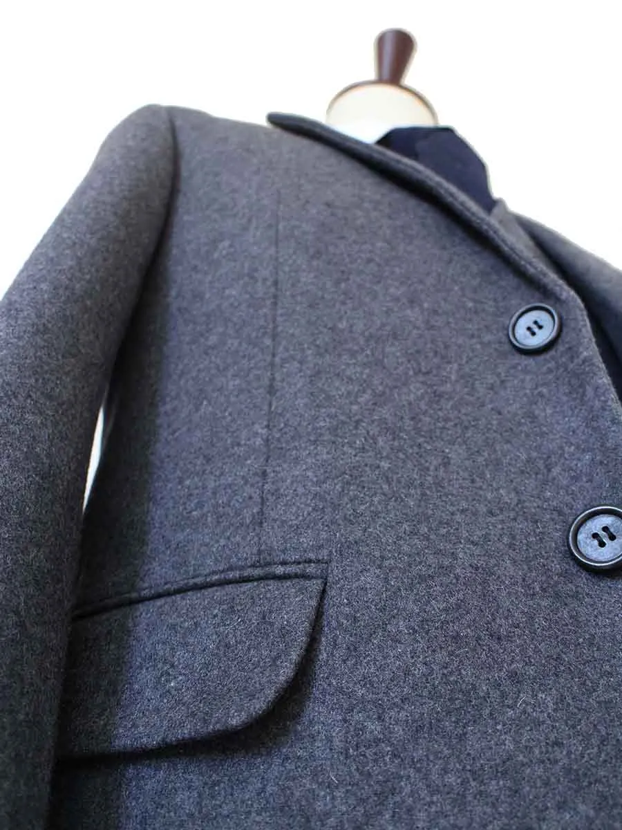 GREY TWILL TWEED 3 PIECE SUIT