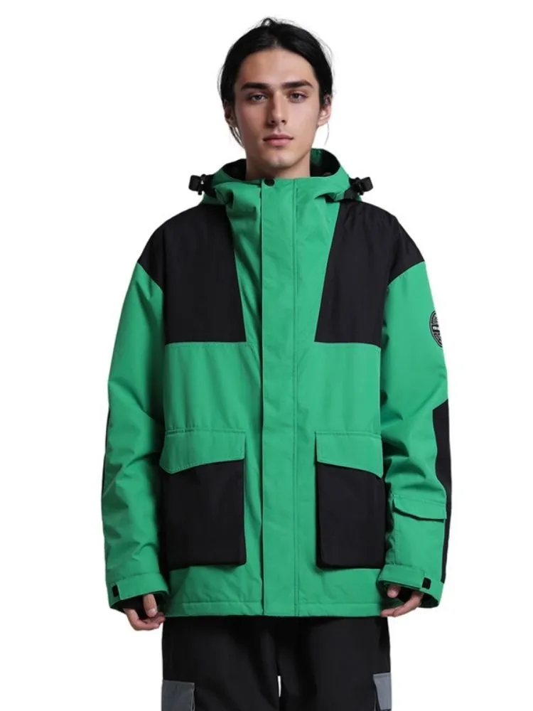 Gsou Snow Colorblock Cargo Snow Jacket - Men's