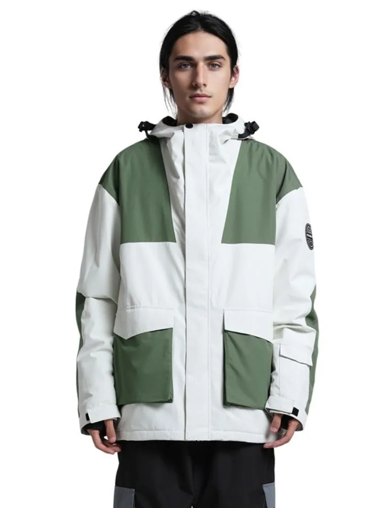 Gsou Snow Colorblock Cargo Snow Jacket - Men's