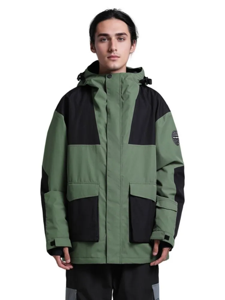 Gsou Snow Colorblock Cargo Snow Jacket - Men's