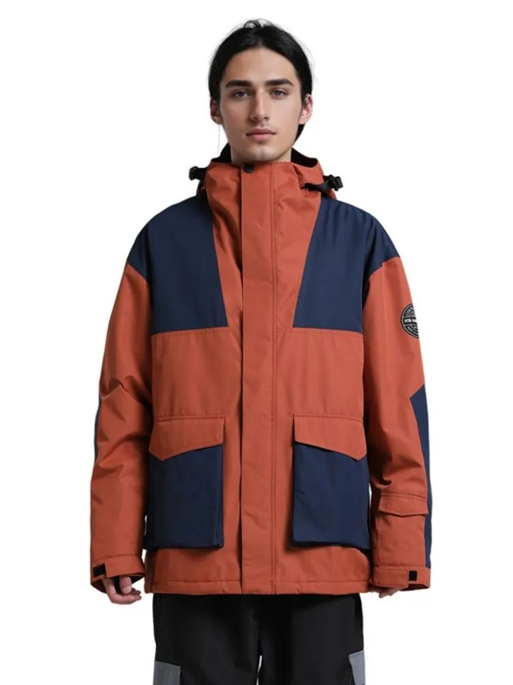 Gsou Snow Colorblock Cargo Snow Jacket - Men's