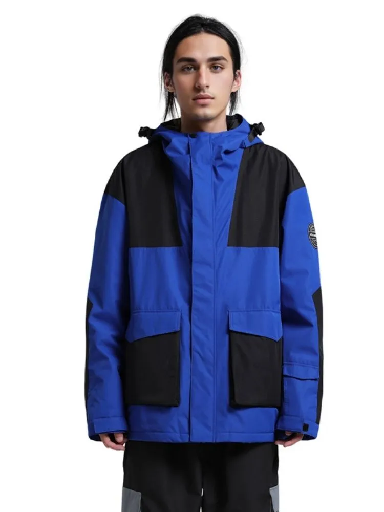 Gsou Snow Colorblock Cargo Snow Jacket - Men's