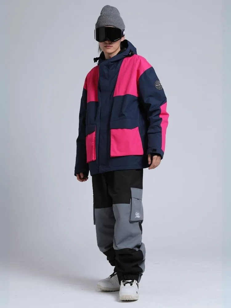 Gsou Snow Colorblock Cargo Snow Jacket - Men's