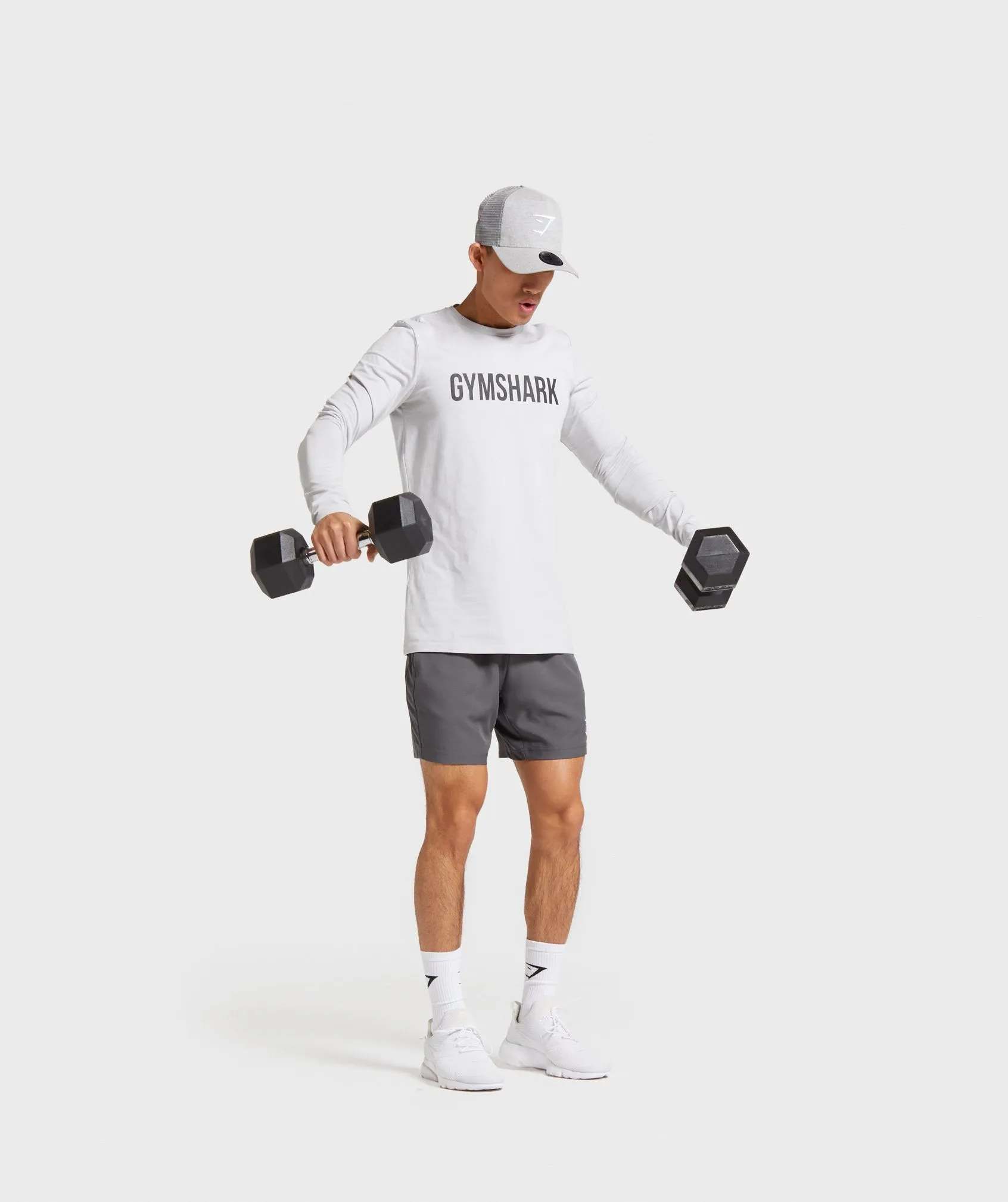 Gymshark Base Long Sleeve T-Shirt - Platinum Grey