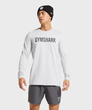 Gymshark Base Long Sleeve T-Shirt - Platinum Grey