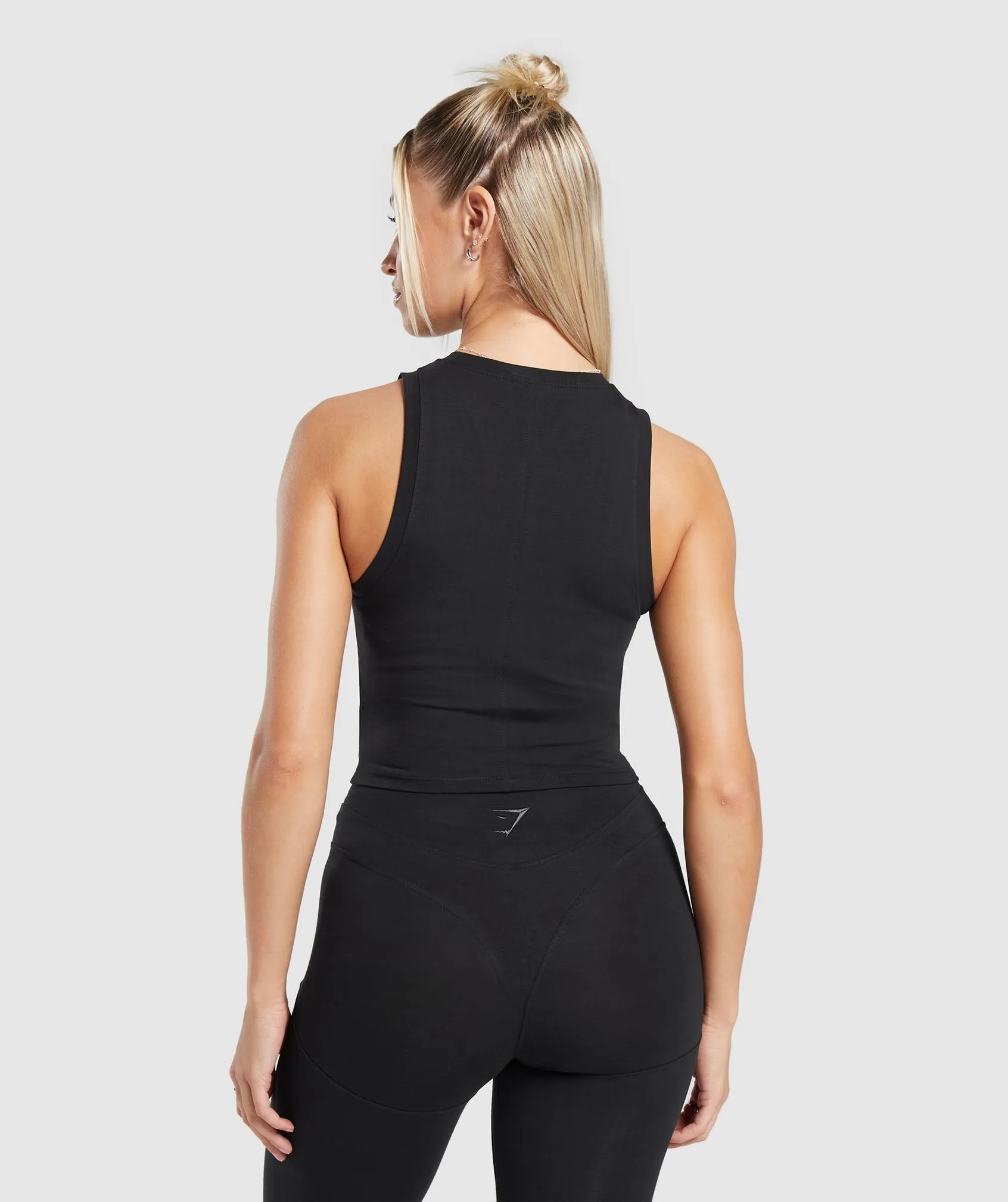 Gymshark Rest Day Cotton Contour Tank - Black