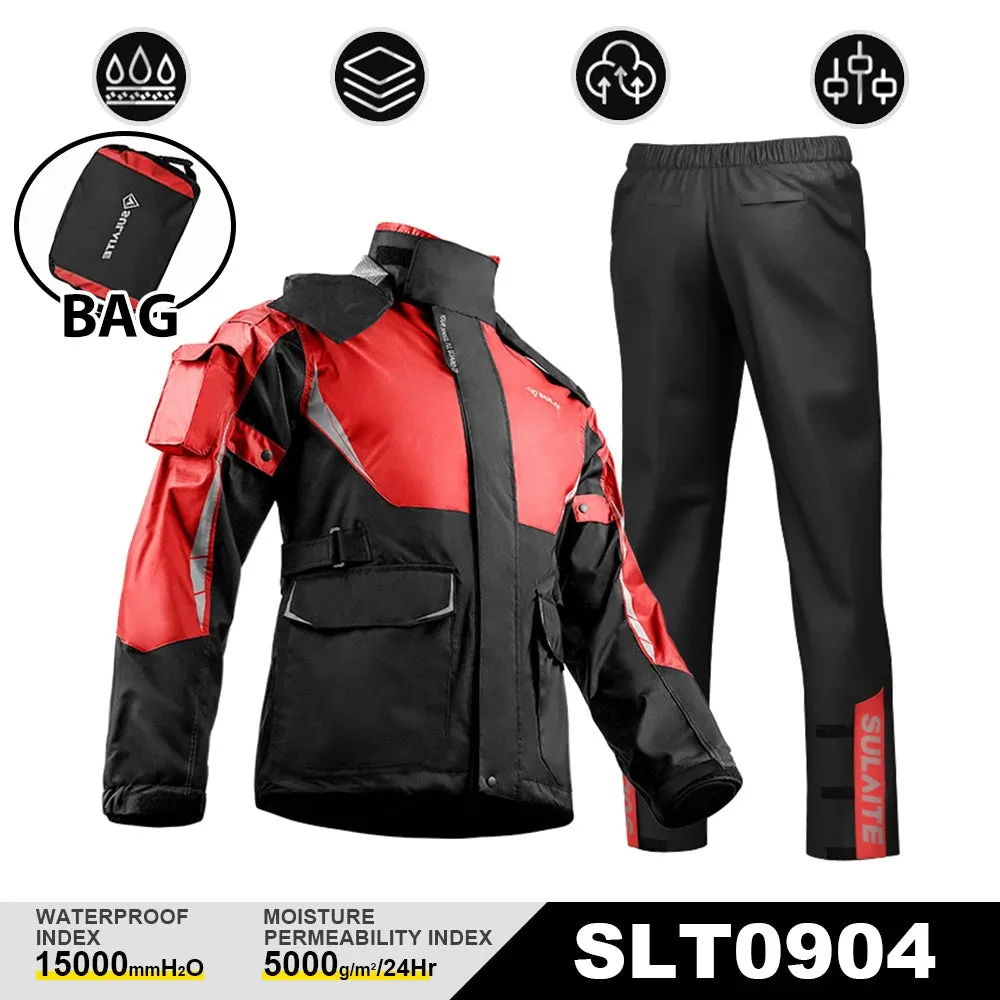 HEROBIKER Unisex Reflective Motorcycle Rain Gear