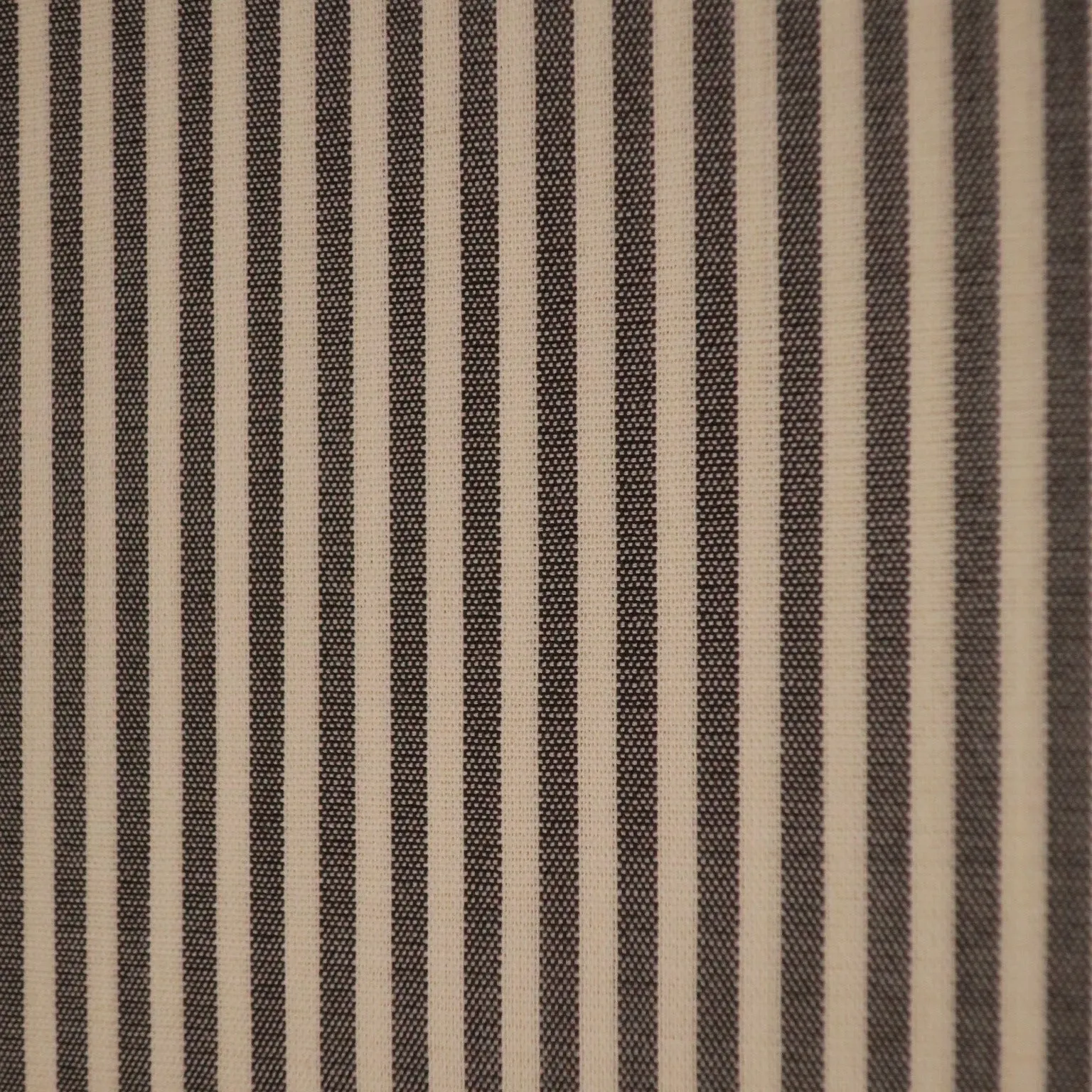 Ivory and Black Striped Loro Piana Pecora Nera Suiting Fabric