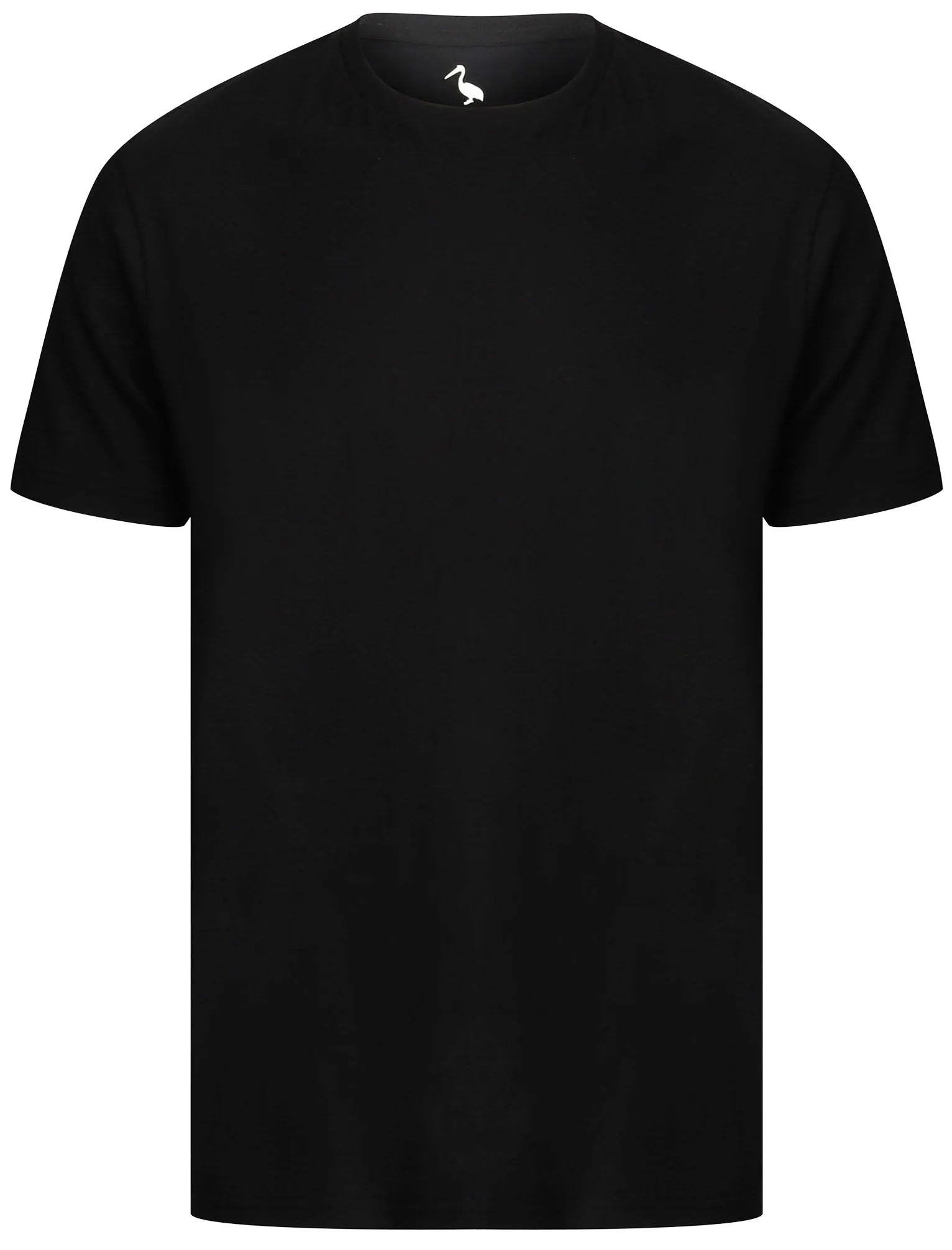 Kinsley Basic Cotton Crew Neck T-Shirt In Jet Black - South Shore