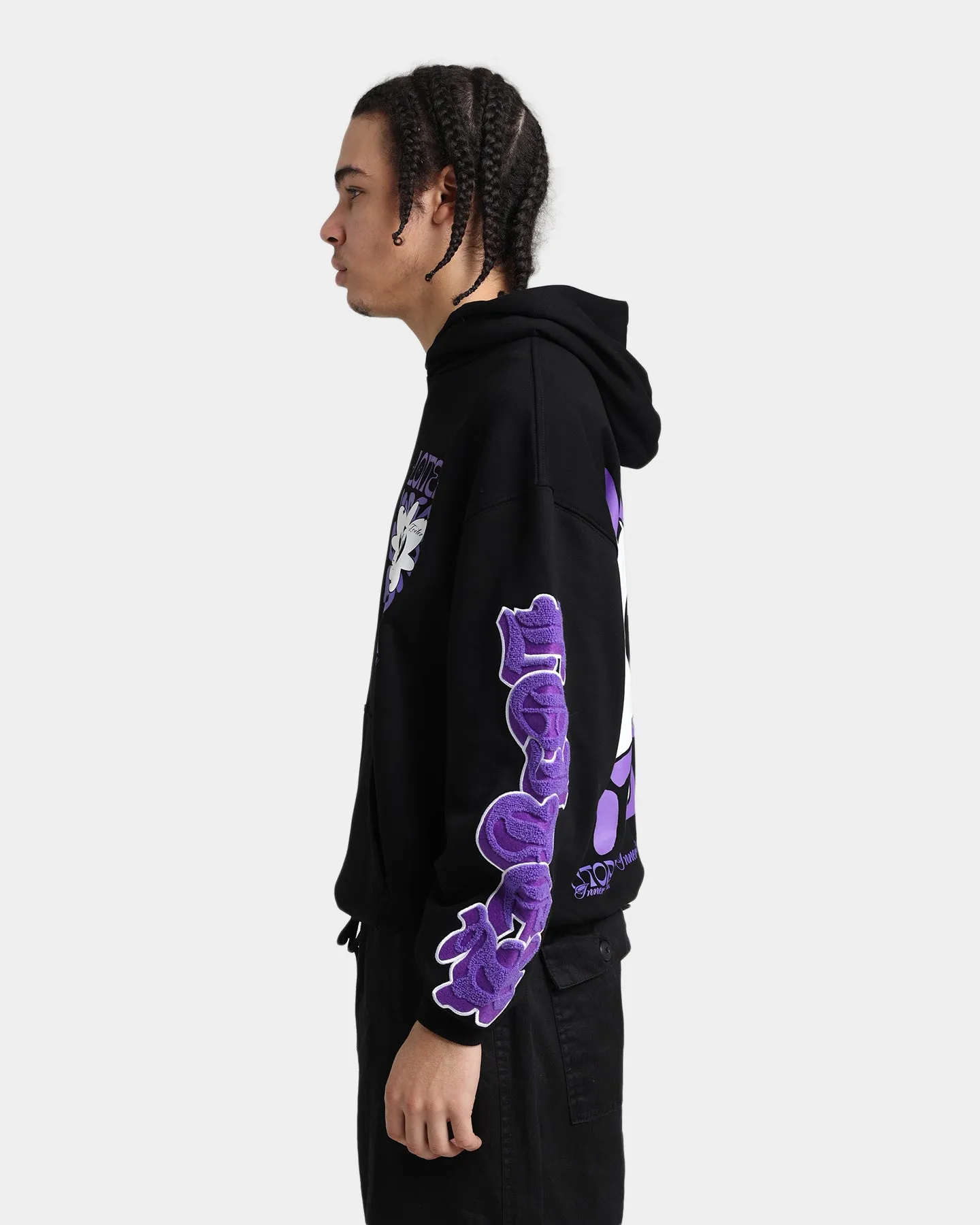 Loiter Fleur Hoodie Black