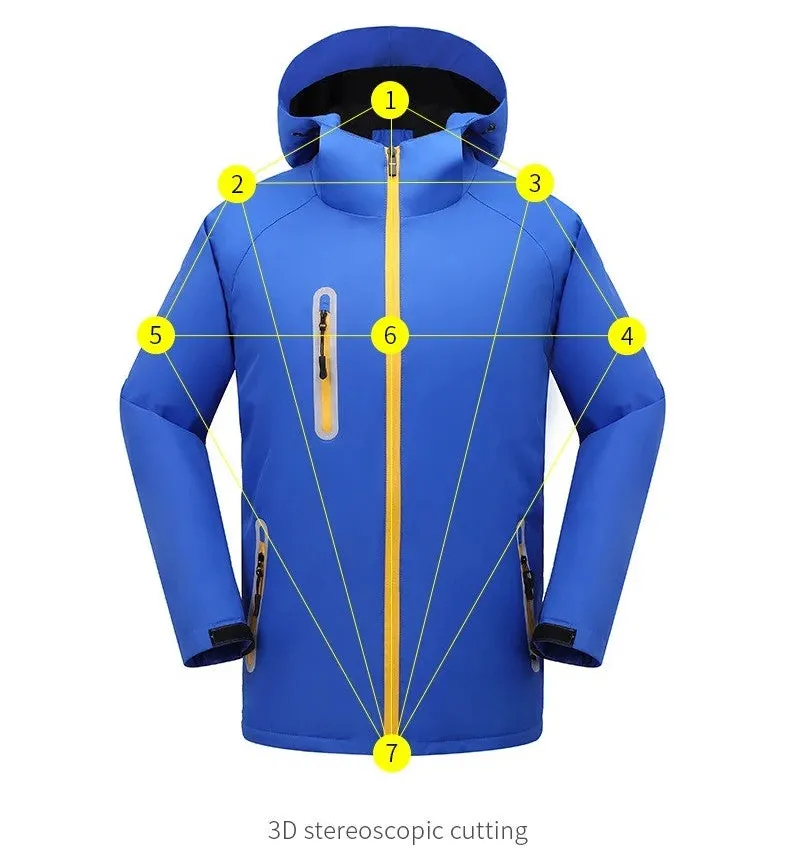 Men Winter Thick Jackets Fleece Inner Plus Size Outdoor Winter Premium Jacket | TS905