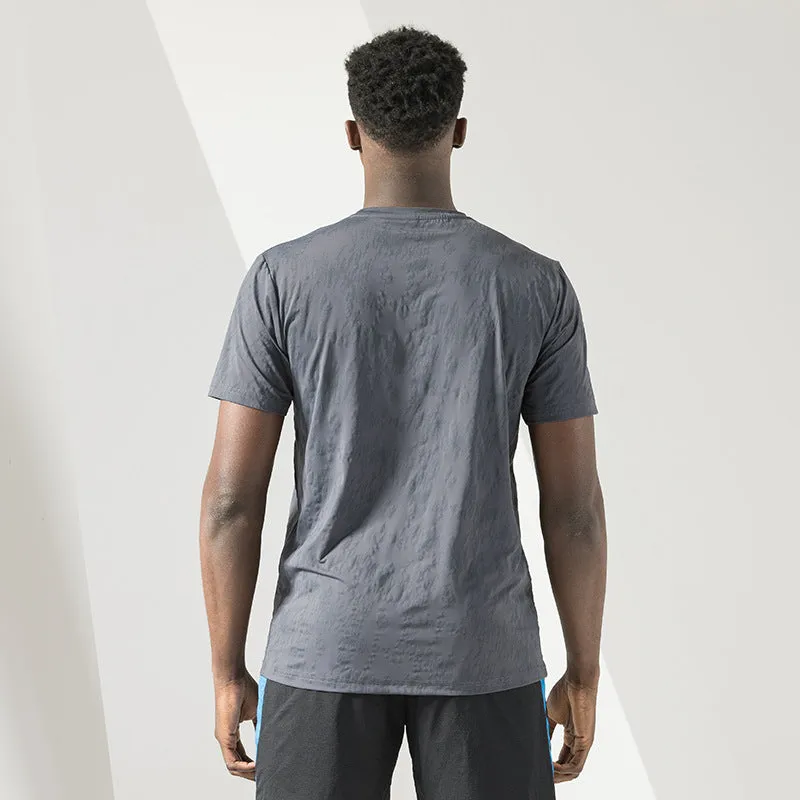 Men's T Shirt Tagless Quick Dry Spandex Athletic Running Shirts Crewneck Gym Wokout Fitness Performance Tee Under Shirt | 2207