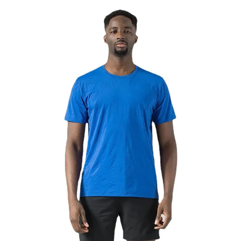 Men's T Shirt Tagless Quick Dry Spandex Athletic Running Shirts Crewneck Gym Wokout Fitness Performance Tee Under Shirt | 2207