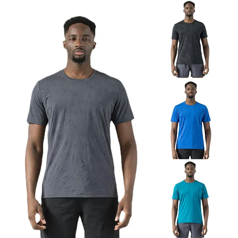 Men's T Shirt Tagless Quick Dry Spandex Athletic Running Shirts Crewneck Gym Wokout Fitness Performance Tee Under Shirt | 2207