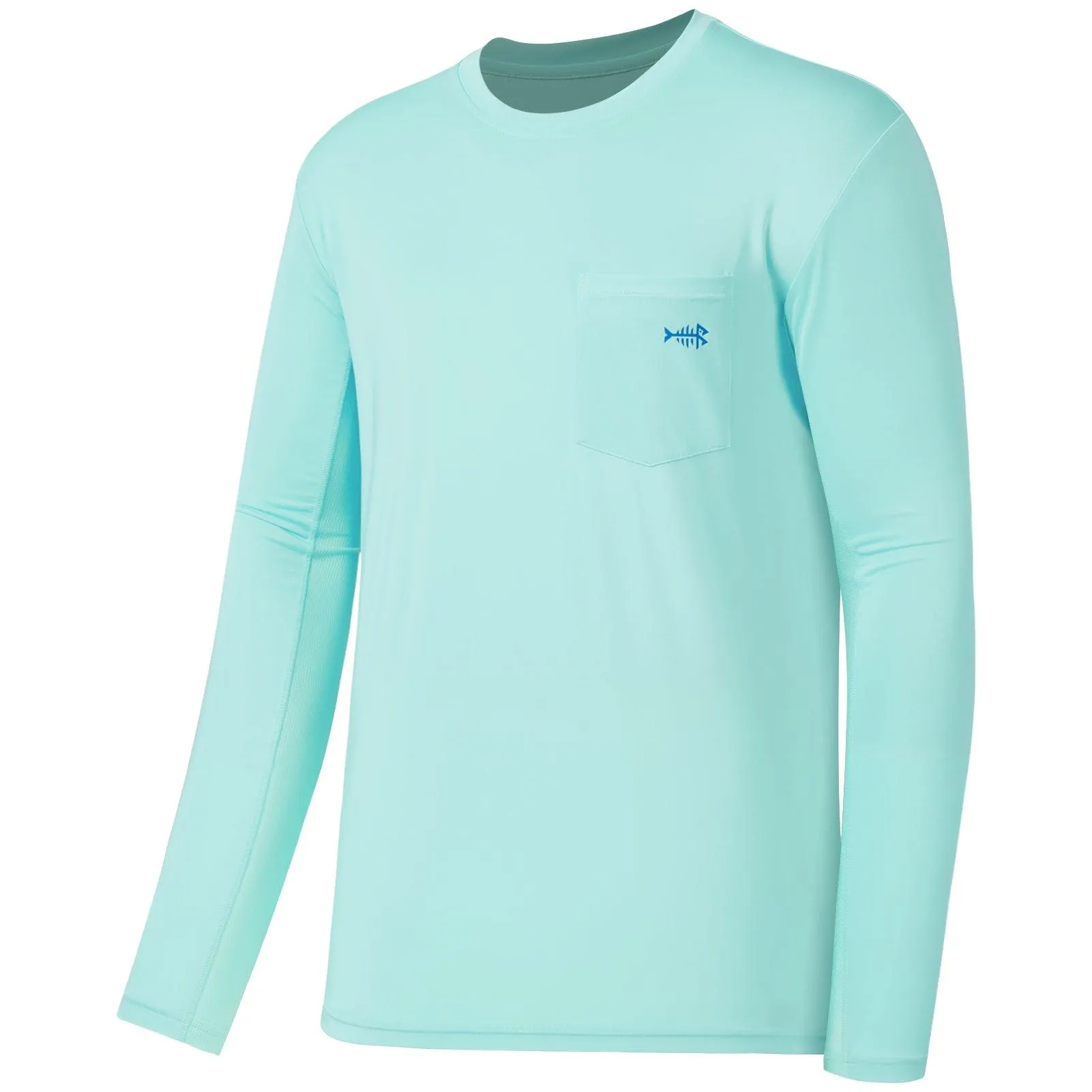 Men’s UPF 50  Long Sleeve Fishing Shirt with Chest Pocket