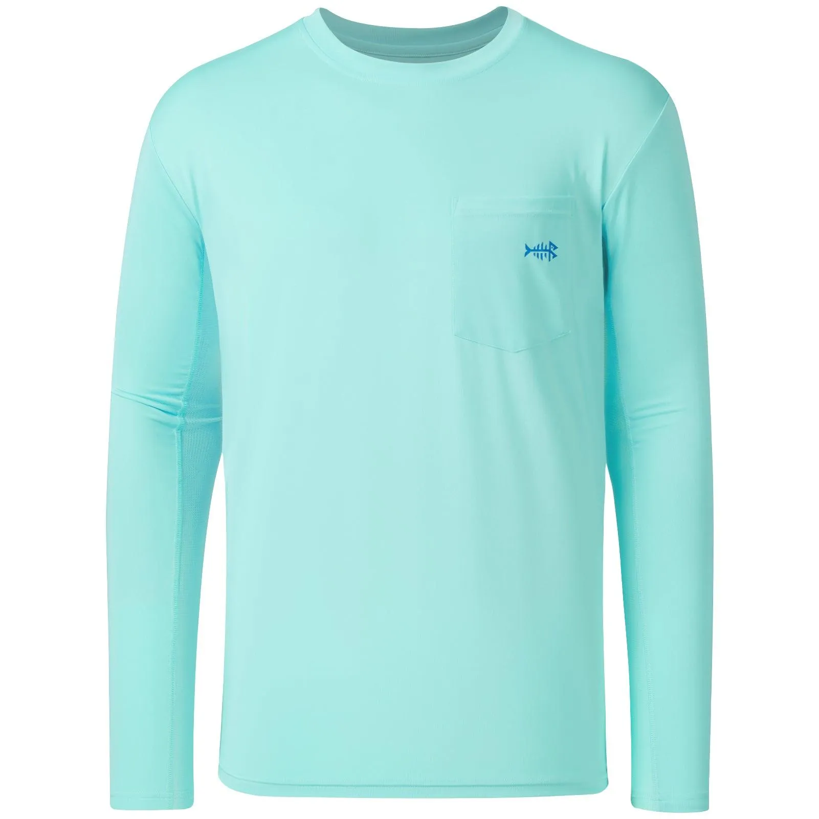 Men’s UPF 50  Long Sleeve Fishing Shirt with Chest Pocket