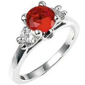 Mini Ruby Triplet Ring