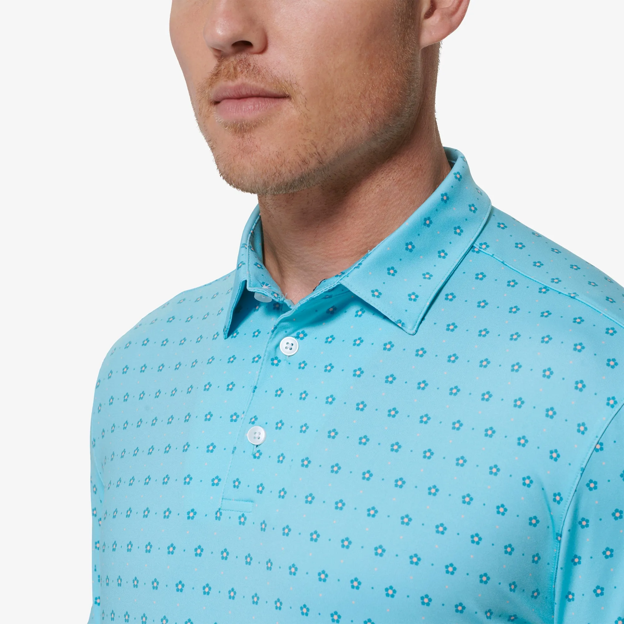 Mizzen   Main Capri Breeze Geo Floral print Polo (30% Off Sale!)