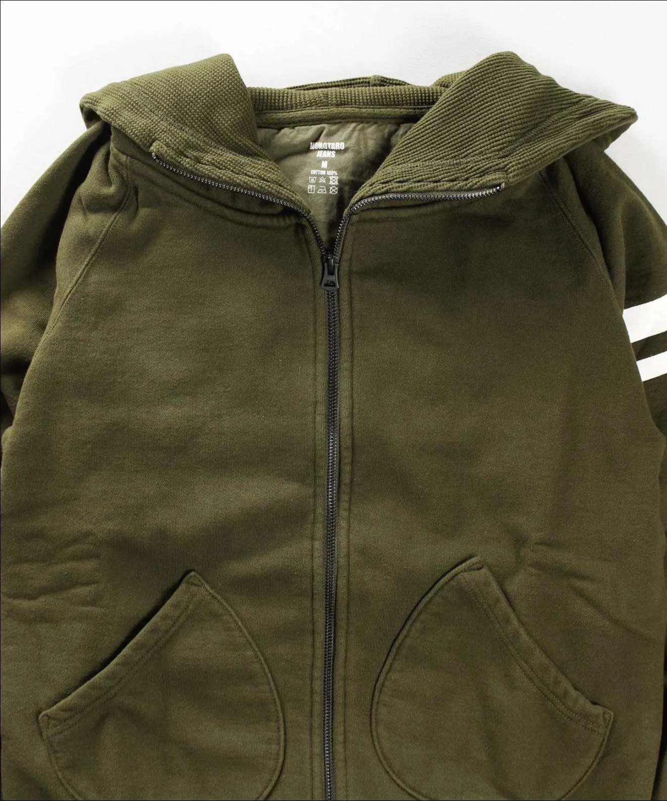 Momotaro 07-044 Heavyweight GTB Hoodie (Olive)