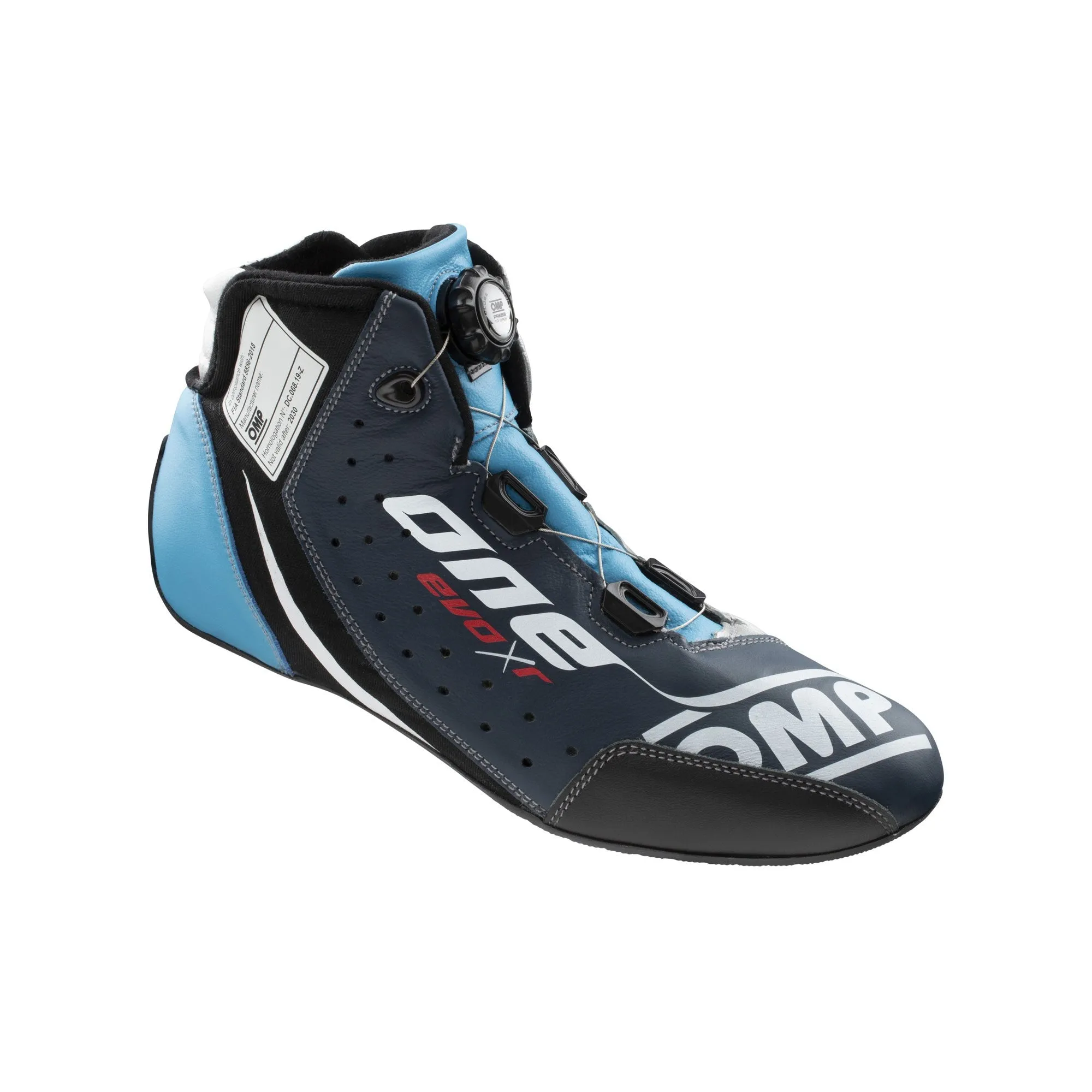 OMP One Evo X R Race Boots [Top Level Leather Fireproof - FIA 8856-2018] Multiple Size & Color Options