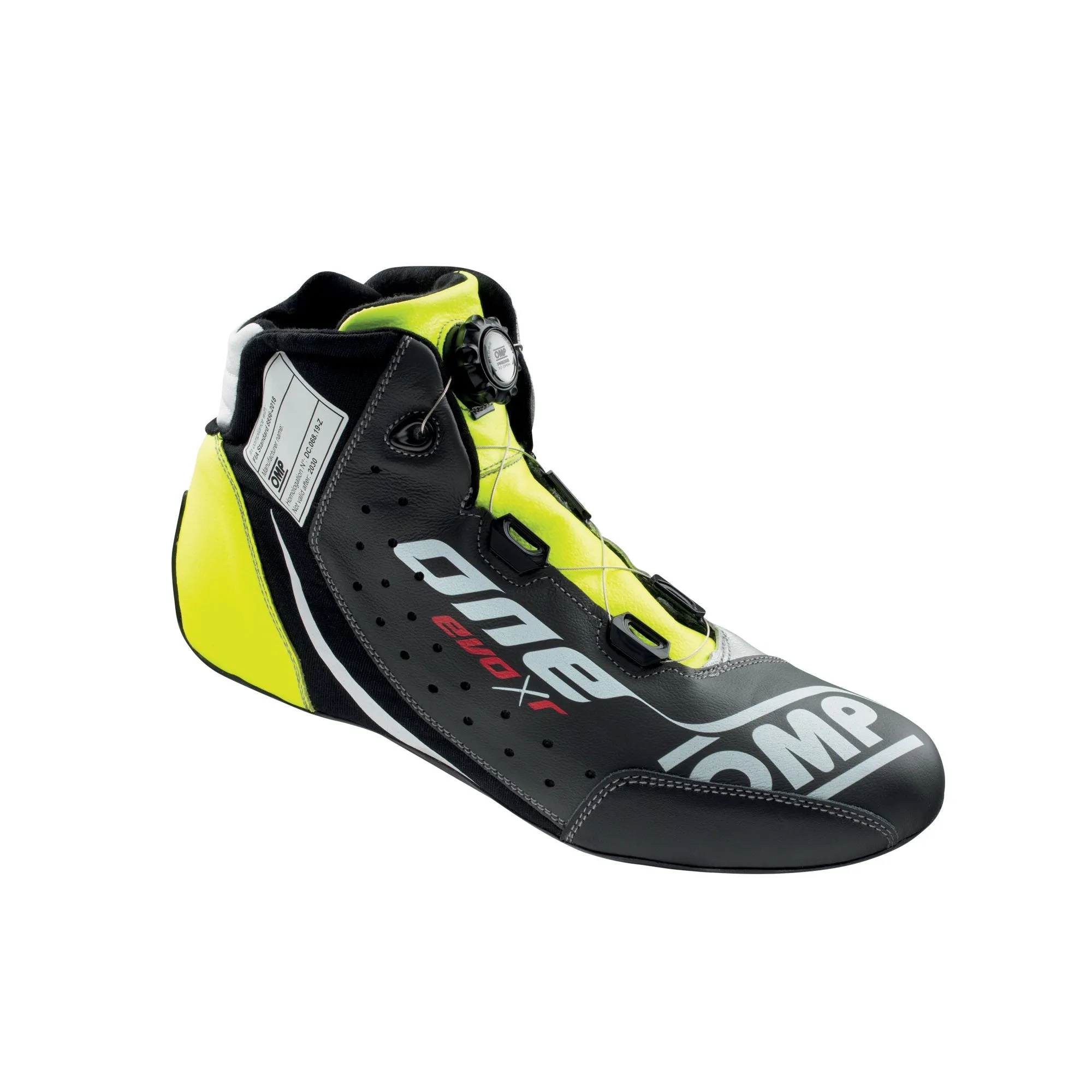 OMP One Evo X R Race Boots [Top Level Leather Fireproof - FIA 8856-2018] Multiple Size & Color Options